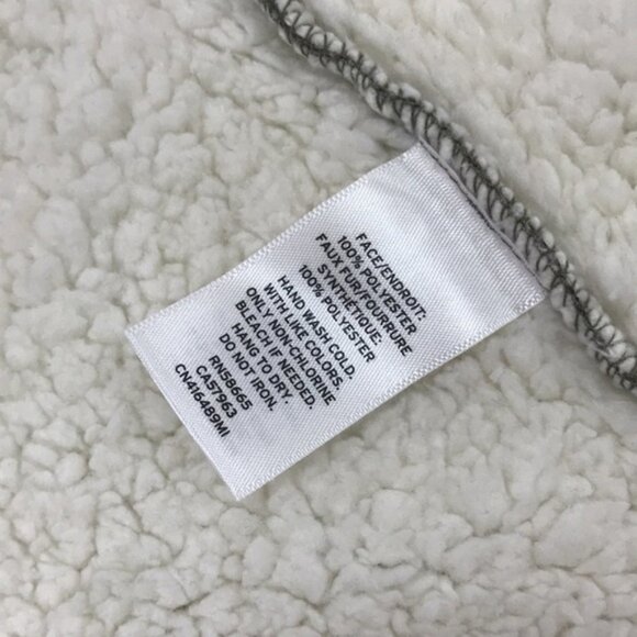 Caslon /Reversible Faux Shearling Olive Green Vest - Picture 5 of 11